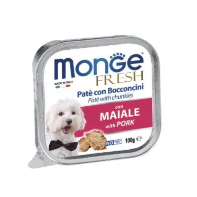 MONGE FRESH CON MAIALE 100 GR.