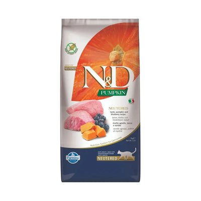 FARMINA N&D PUMPKIN ADULT NEUTERED CON AGNELLO E  MIRTILLO 1,5 KG