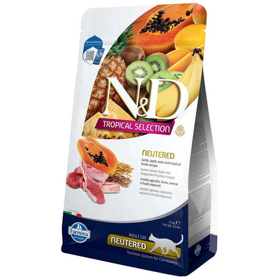 FARMINA N&D ADULT NEUTERED  TROPICAL CON AGNELLO  1,5 KG.
