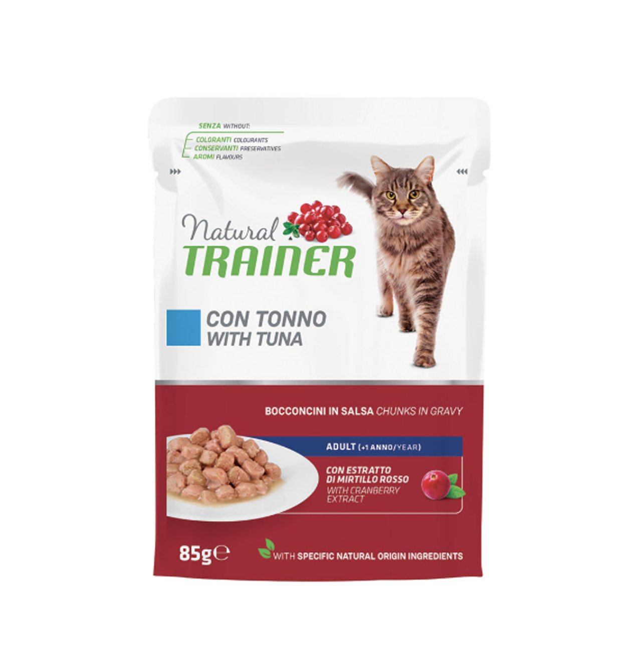 NATURAL TRAINER  CON  TONNO 85 GR