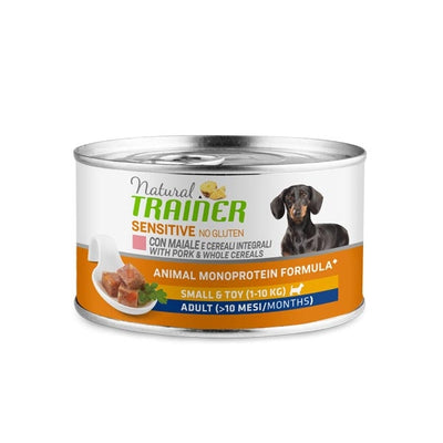 NATURAL TRAINER  PATE MONOPROTEICO SMALL TOY CON MAIALE  150 GR.