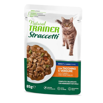 NATURAL TRAINER STRACCETTI CON TACCHINO E VERDURE 85 GR