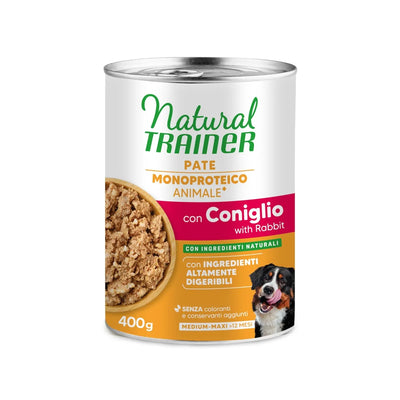 NATURAL  TRAINER  400 GR CON CONIGLIO E CEREALI