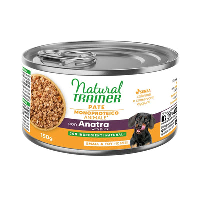 NATURAL TRAINER PATE' CON ANATRA MONOPROTEICO SMALL TOY 150 GR.
