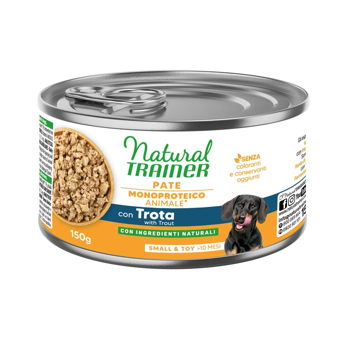 NATURAL TRAINER  CON TROTA  E CEREALI INTEGRALI 150 GR