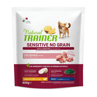 NATUTRAL TRAINER ADULT CON MAIALE E PATATE  800 GR.