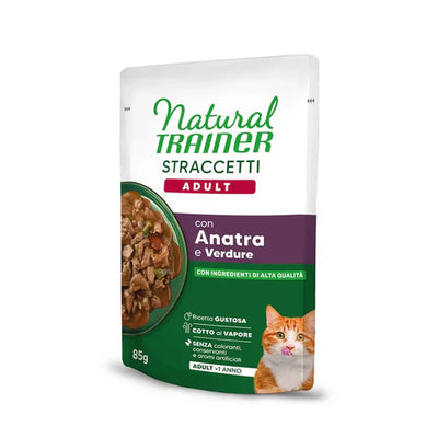 NATURAL TRAINER CAT STRACCETTI ADULT CON ANATRA 85 GR