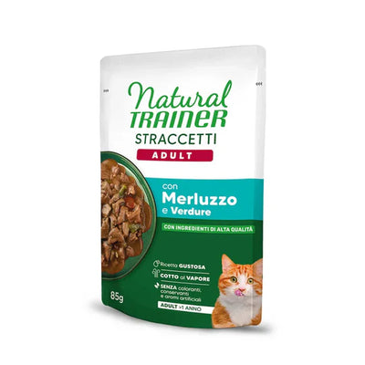 NATURAL TRAINER STRACCETTI CON MERLUZZO E VERDURE 85 GR