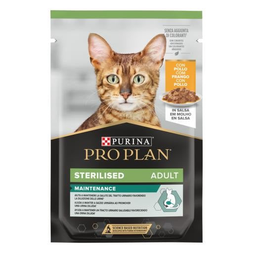 PURINA PRO PLAN BUSTINA STERILISED ADULT CON POLLO 85 GR
