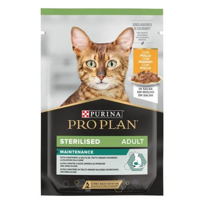 PURINA PRO PLAN BUSTINA STERILISED ADULT CON POLLO 85 GR