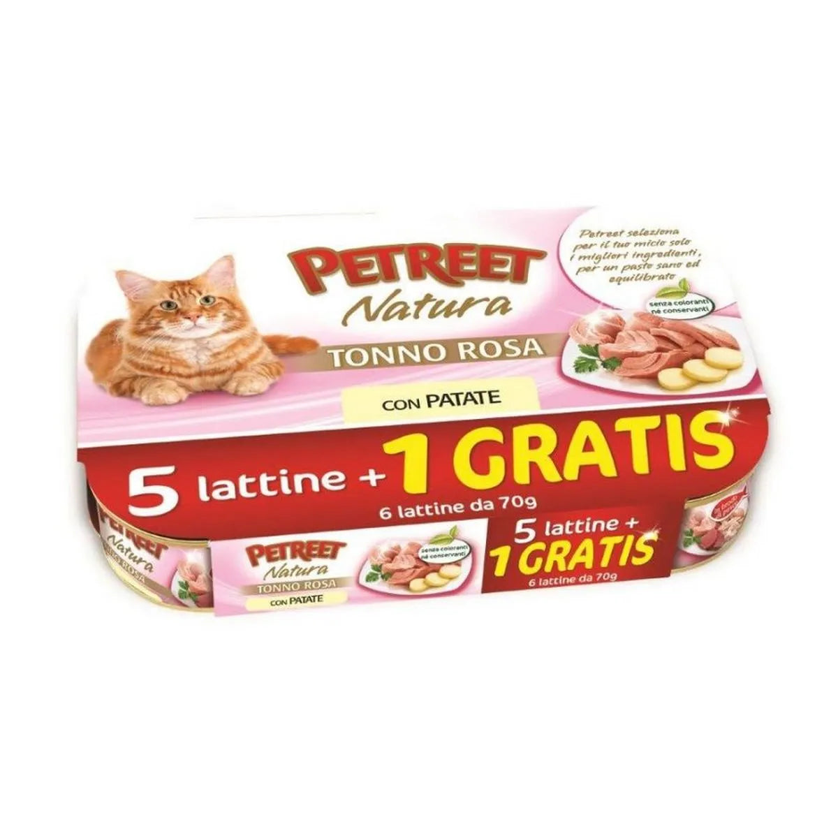 PETREET ADULT  TONNO ROSA   6 X 70 GR