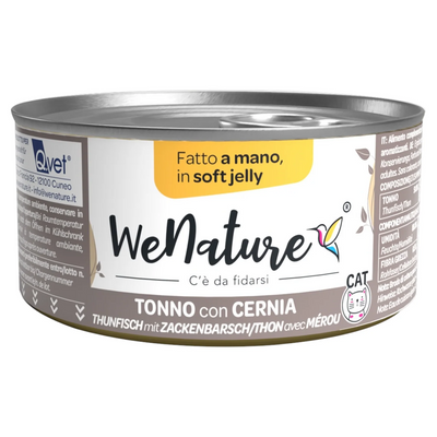 WE NATURE  TONNO CON CERNIA IN JELLY 85 GR