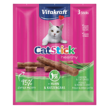 VITAKRAT GATTO 3 STICK DA 18 GR CON POLLO E ERBA GATTA