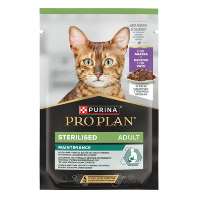 PURINA PRO PLAN BUSTINA STERILISED ADULT  CON ANATRA. 85 GR