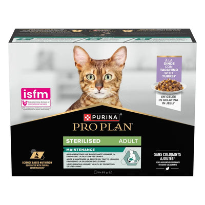 PURINA PRO PLAN BAULETTO ADULT STERILISED CON ANATRA 10 X 85 GR.