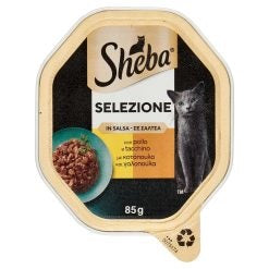 SHEBA SELEZIONE CON TACCHINO E POLLO IN SALSA 85 GR