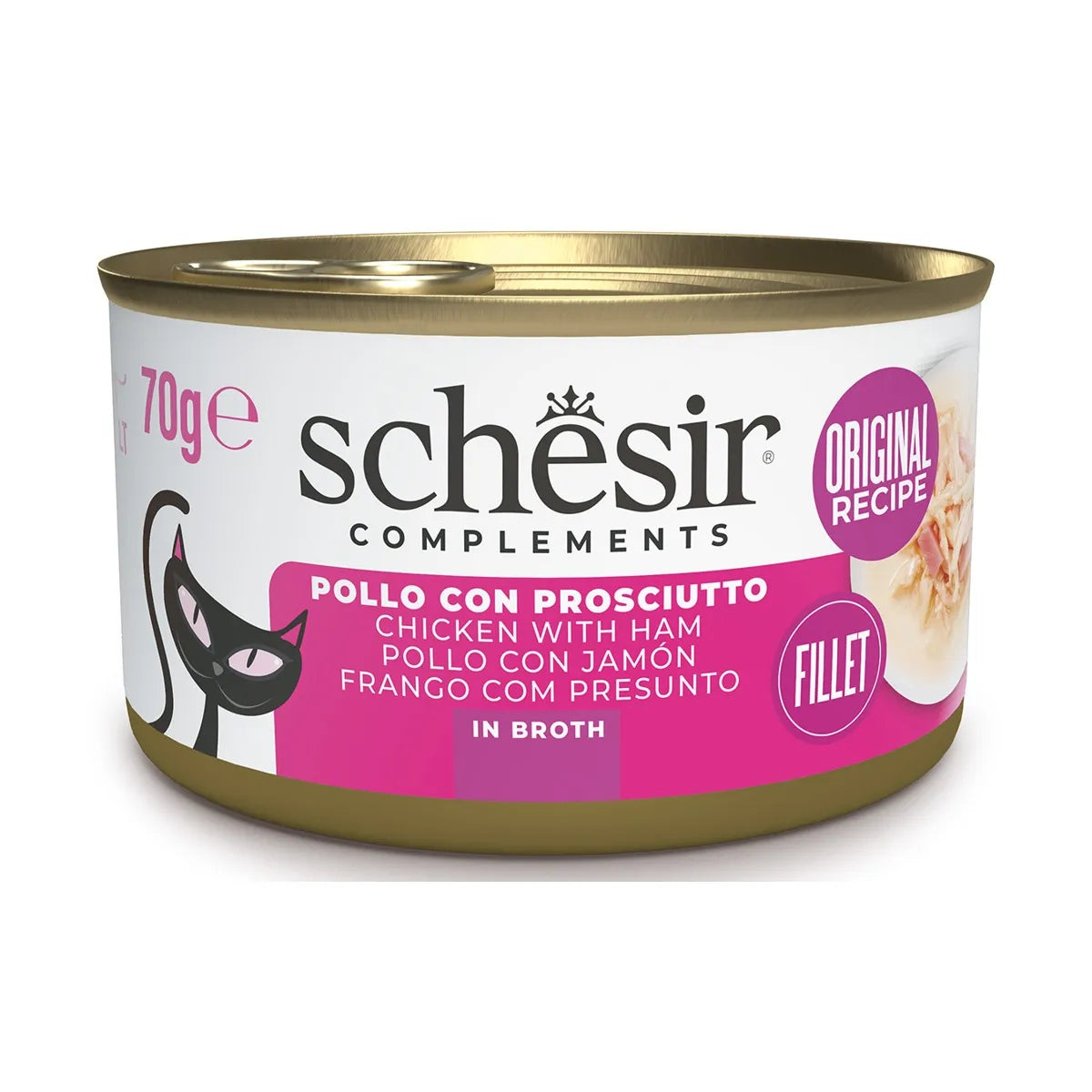 SCHESIR  POLLO CON PROSCIUTTO GR 70 IN BRODO