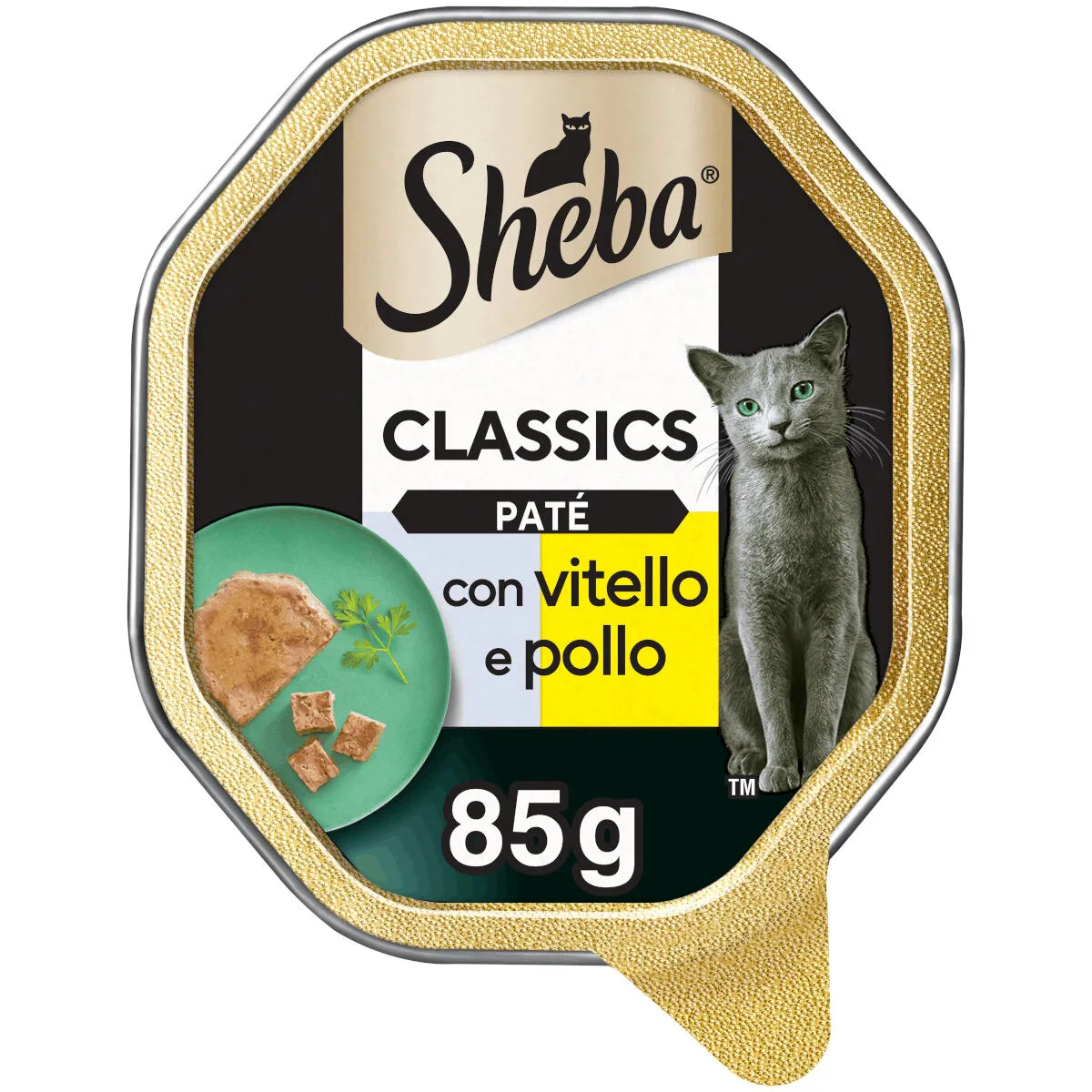 SHEBA  PATE' CON   VITELLO E POLLO 85 GR