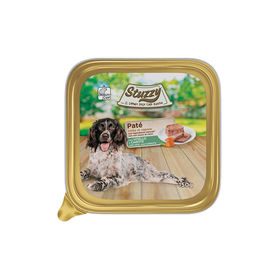 STUZZY DOG  PATÈ CON VITELLO E CAROTA 12 X 150 GR