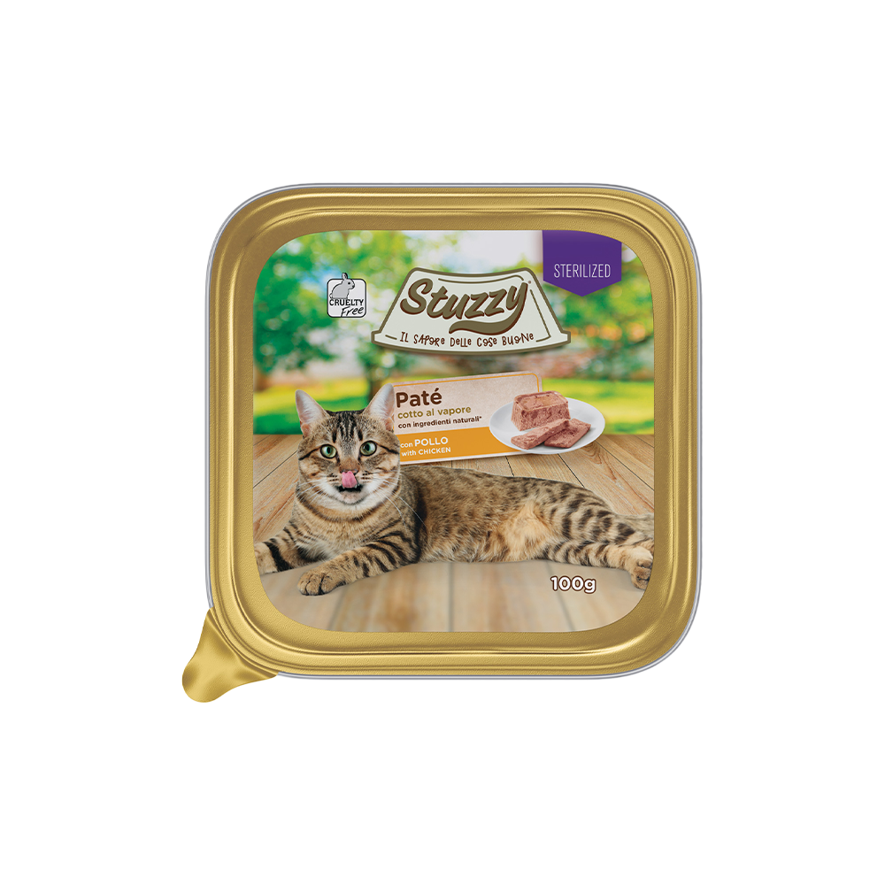 STUZZY GATTO PATE' CON  POLLO STERILIZZATO 100 GR