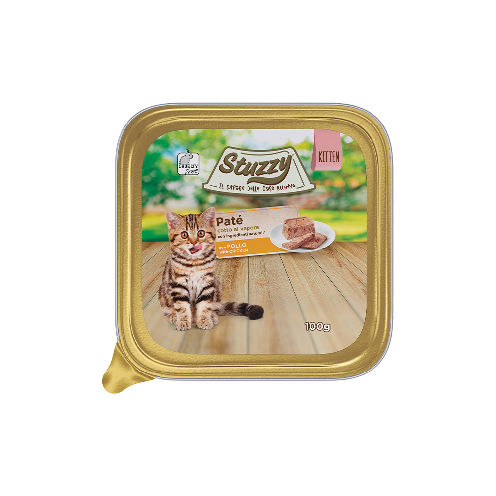 STUZZY KITTEN  PATE' CON POLLO 100 GR