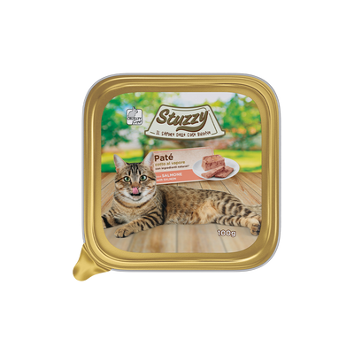 STUZZY GATTO PATE' CON SALMONE 100 GR