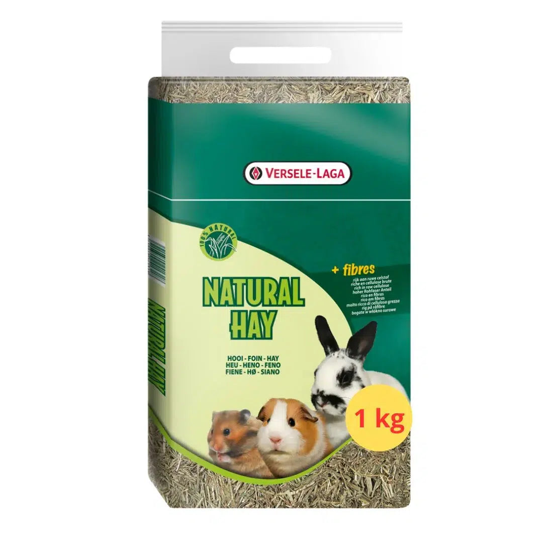 FIENO-HAY SANO E NATURALE ALIMENTO PER CONIGLI NANI,CAVIE E CINCILLA' DA 1 KG