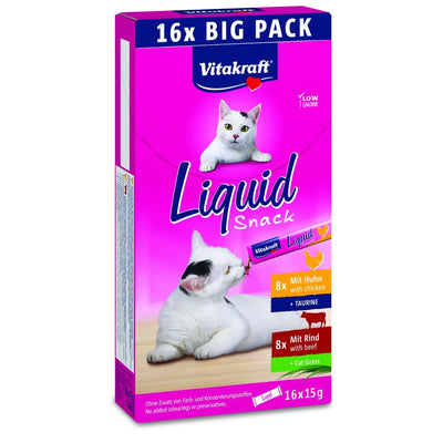VITRAKRAFT LIQUID SNACK 16 X15 GR CON POLLO E  MANZO
