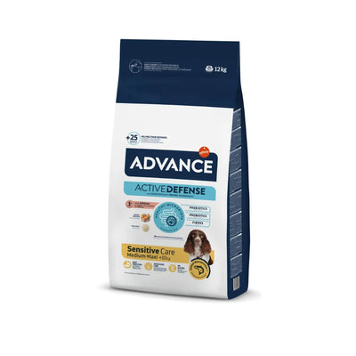 ADVANCE SENSITIVE MEDIUM MAX  CON SALMONE E RISO 12 KG