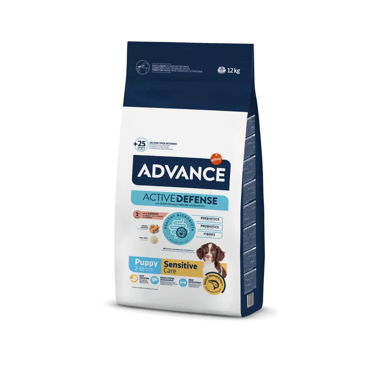 ADVANCE PUPPY SENSITIVE CON SALMONE E RISO 12 KG