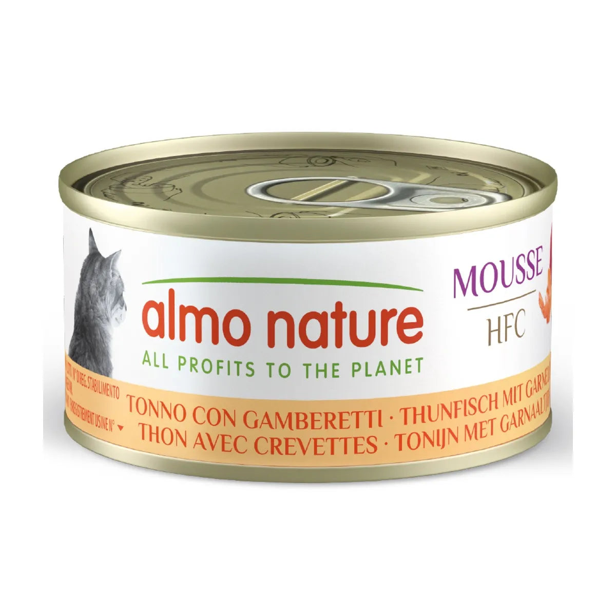 ALMO NATURE HFC  CON TONNO E GAMBERETTI 70 GR