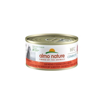 ALMO NATURE HFC CON SALMONE TONNO E CAROTE  70 GR