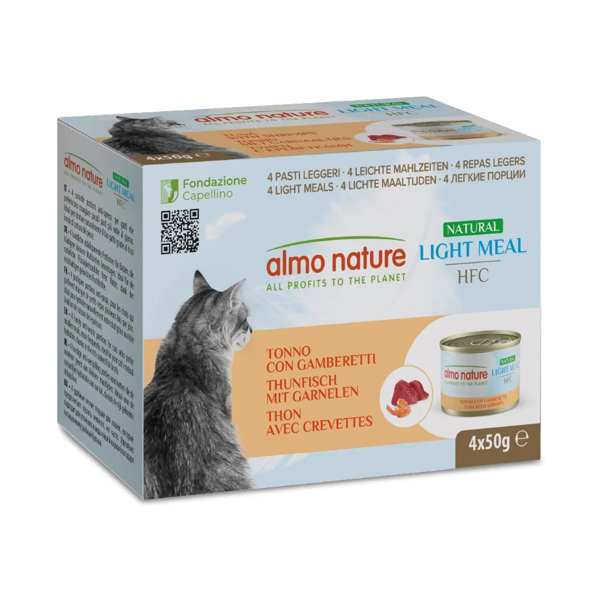 ALMO NATURE LIGHT TONNO CON GAMBERETTI MULTIPACK 4 X 50 GR