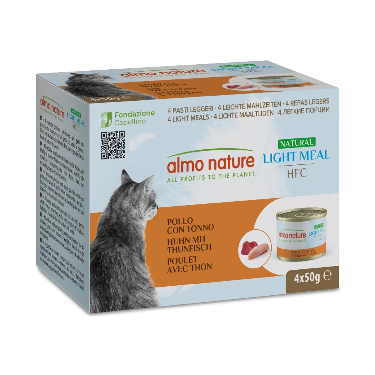 ALMO NATURE MULTIPACK 4 X 50 POLLO CON TONNO