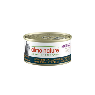 ALMO NATURE HFC   MOUSSE  CON SGOMBRO E  POLLO 70 GR
