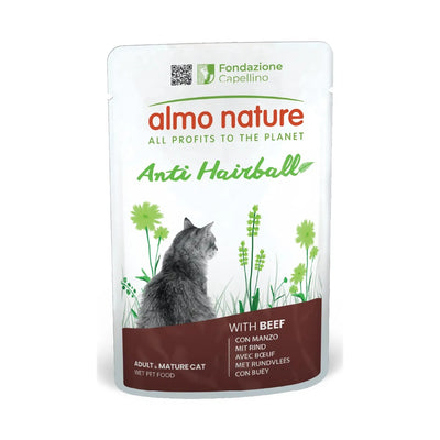 ALMO NATURE ANTI  HAIRBALL CON MANZO 70 GR