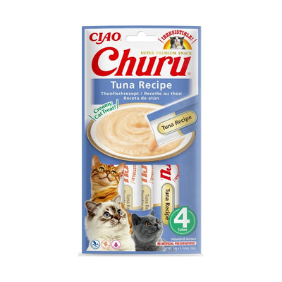 CHURU SNACK GATTO CREMOSO CON TONNO 4 X 14 GR