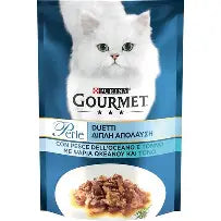 PURINA GOURMET PERLA BUSTINA  DUETTI CON PESCE DELL'OCEANO E TONNO. 85 GR