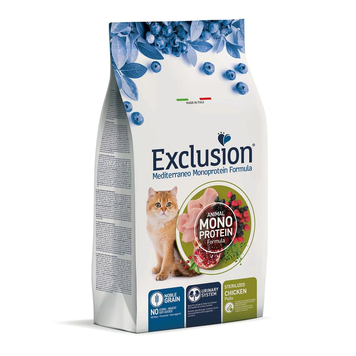 EXCLUSION GATTO STERILIZZATO POLLO 300 GR.