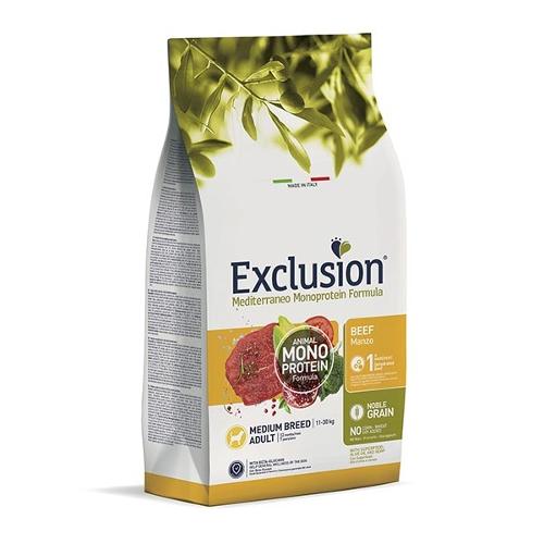 EXCLUSION MONOPROTEICO ADULT+1  CON MANZO 12 KG