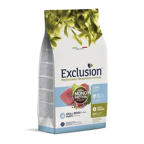 EXCLUSION NOBLE GRAIN SMALL BREED PUPPY CON TONNO 500 GR.