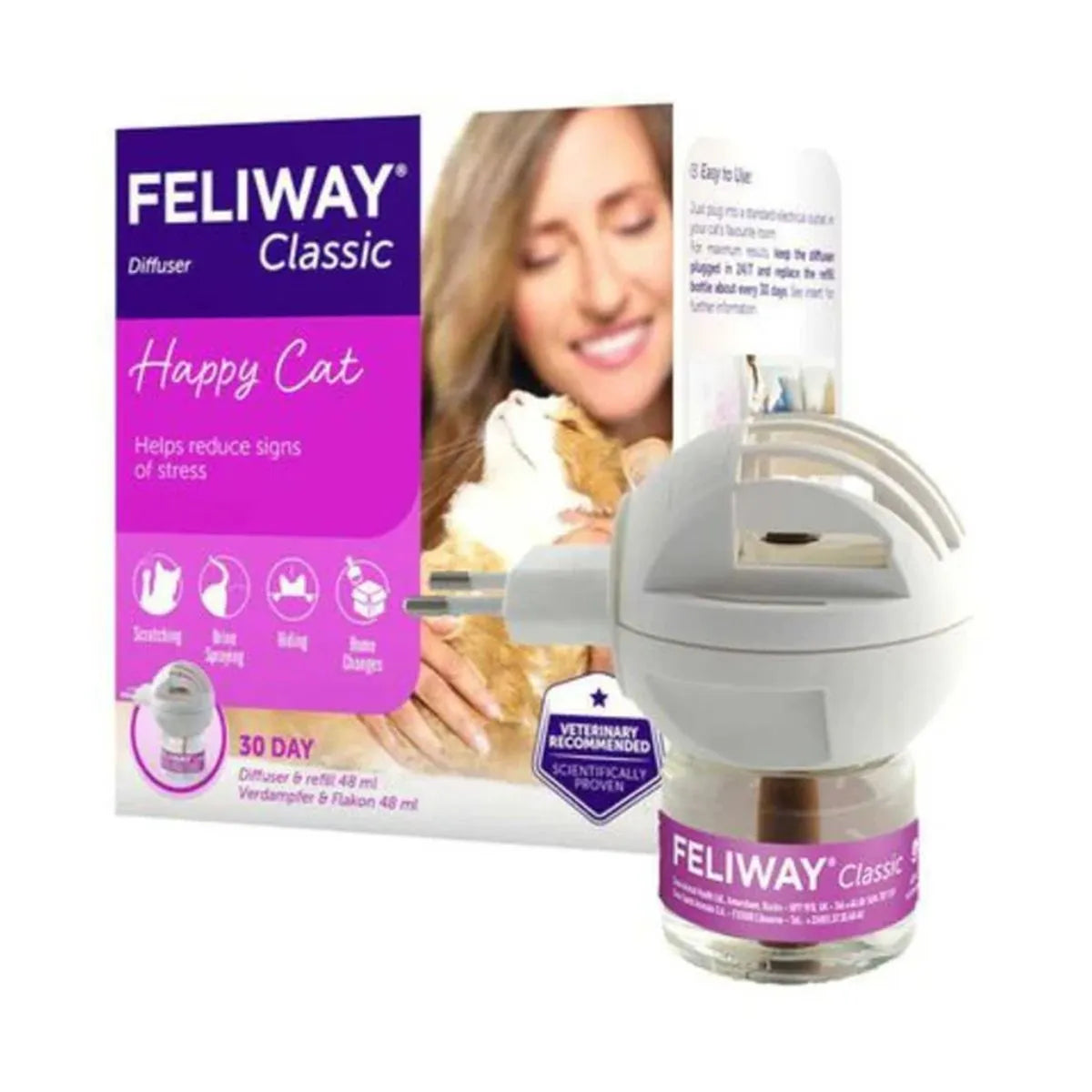 FELIWAY CLASSIC HAPPY CAT SERENITA E BENESSERE DIFFUSORE+RICARICA 30 GIORNI 48 ML