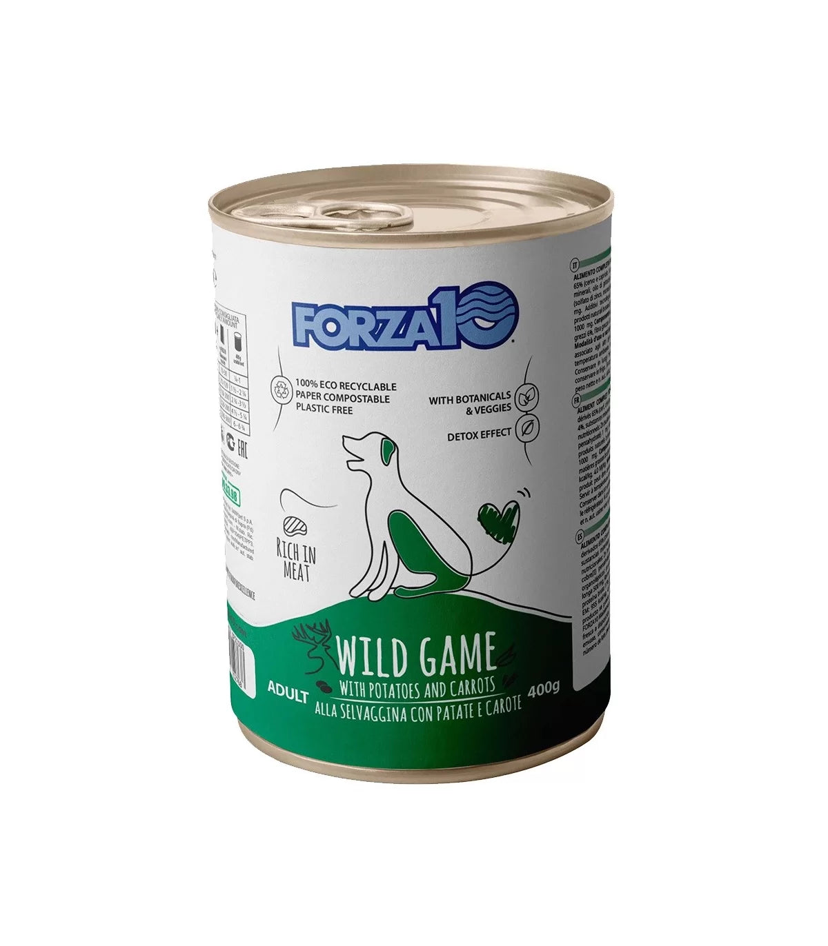 FORZA 10 MANTENIMENTO ADULT  CON SELVAGGINA PATATE E CAROTE 400 GR