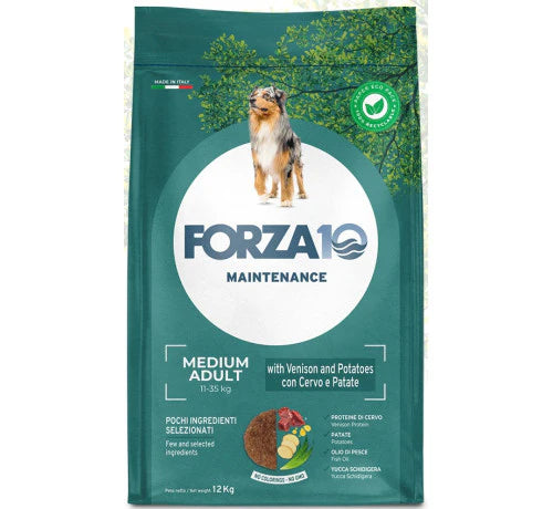 FORZA 10 MANTENIMENTO MEDIUM ADULT CON CERVO E PATATE 12 KG