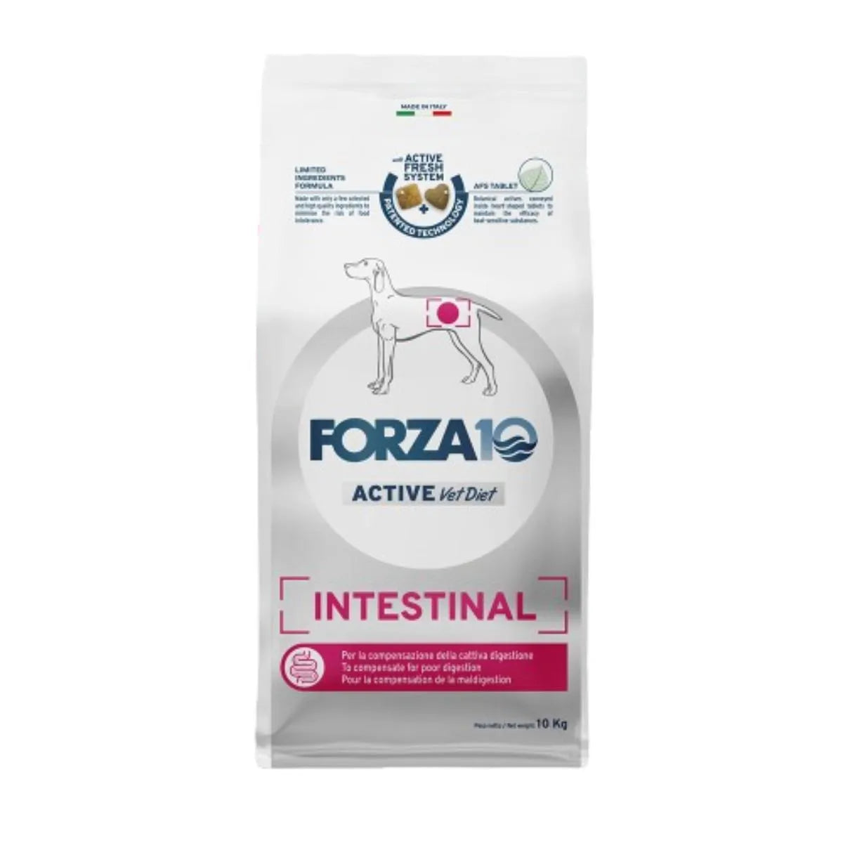 FORZA 10 ACTIVE VETDIET  INTESTINAL 10 KG CON PESCE