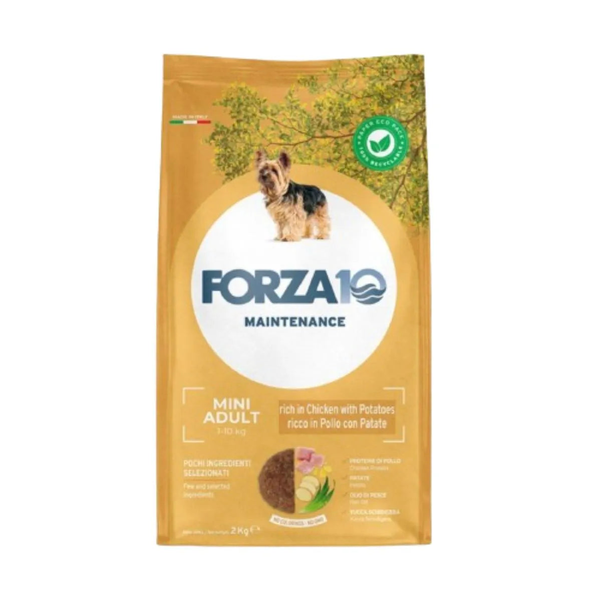 FORZA 10 DOG MANTENIMENTO MINI ADULT CON POLLO E PATATE KG 2