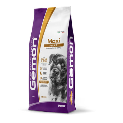 GEMON ADULT CON  POLLO E RISO KG 15