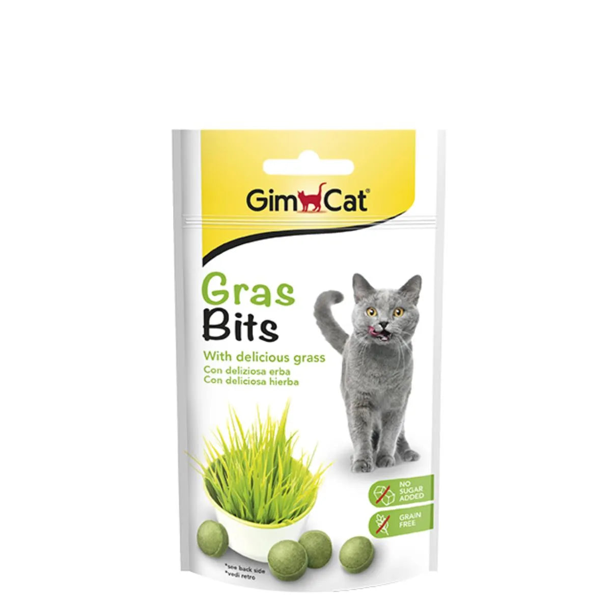 GIM CAT GRAS BITS SNACK ERBA GATTO 15 GR