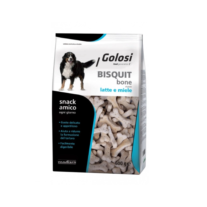 BISCOTTI GOLOSI BONE LATTE E MIELE 600 GR.