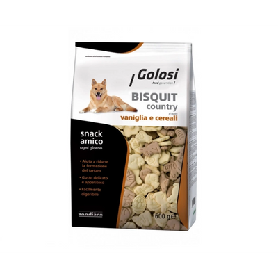 BISCOTTI GOLOSI COUNTRY VANIGLIA E CEREALI 600 GR.